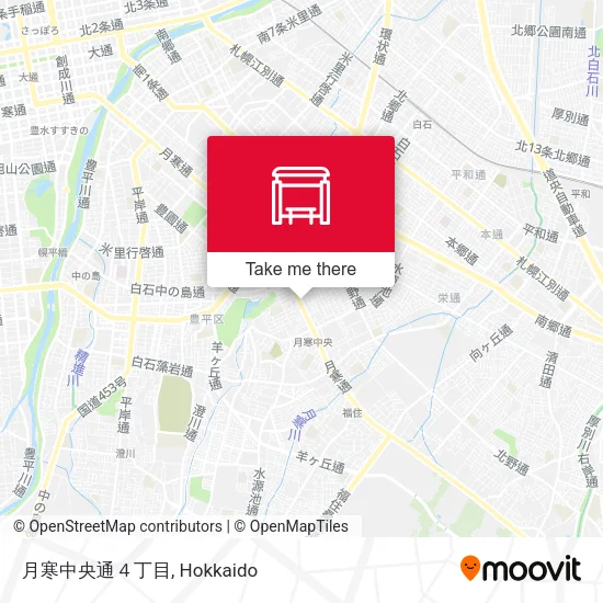月寒中央通４丁目 map