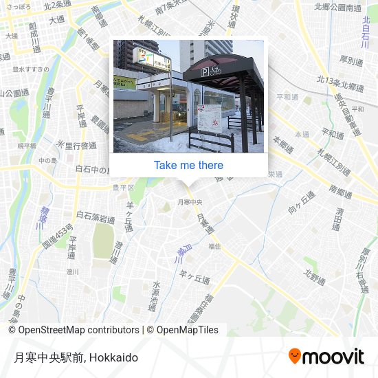 月寒中央駅前 map