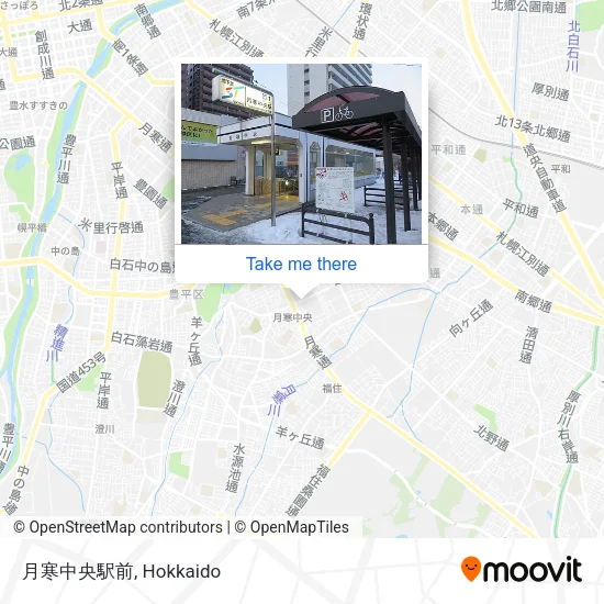 月寒中央駅前 map