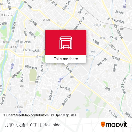 月寒中央通１０丁目 map