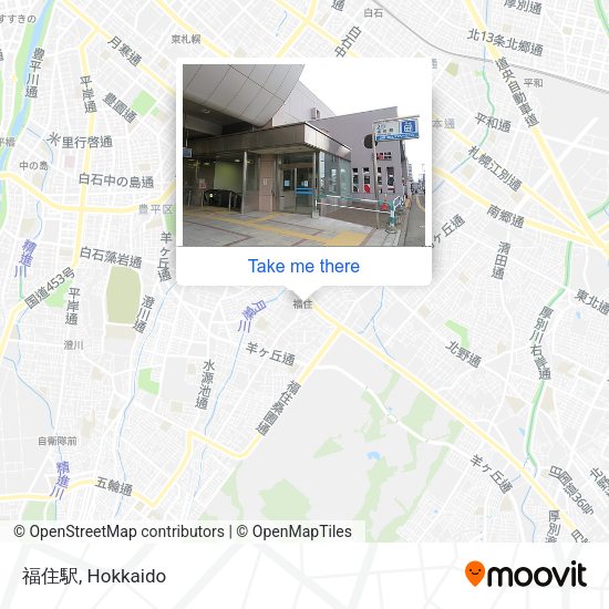 福住駅 map