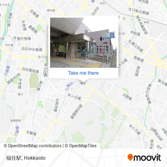 福住駅 map