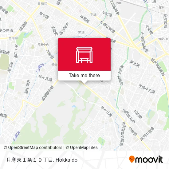 月寒東１条１９丁目 map