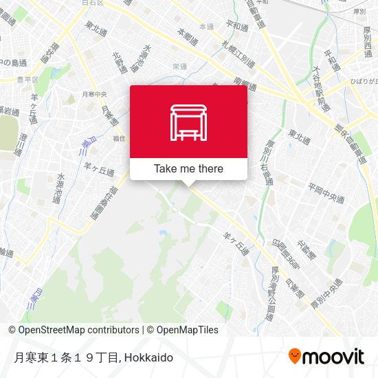 月寒東１条１９丁目 map