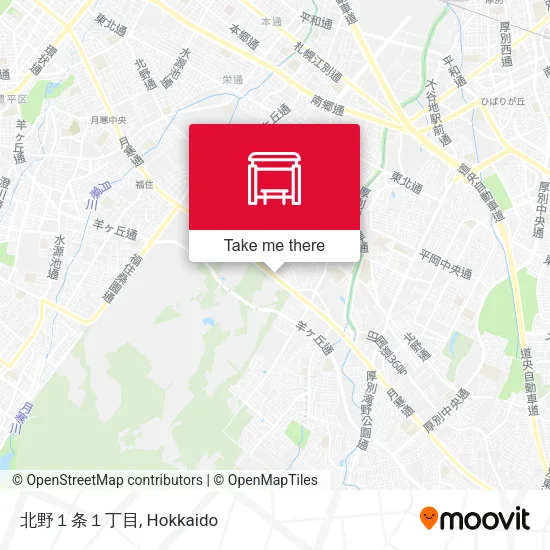 北野１条１丁目 map
