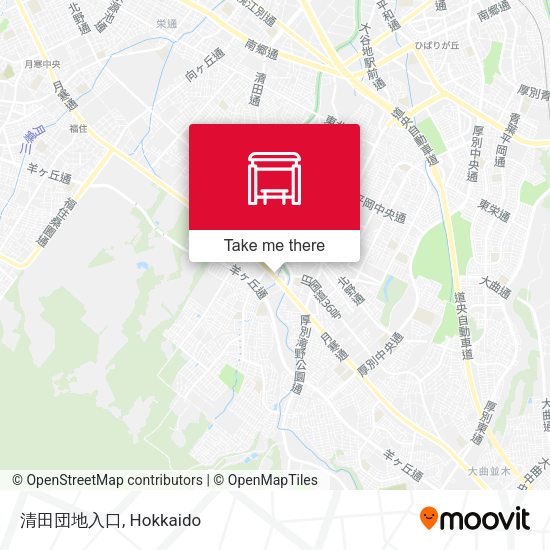 清田団地入口 map