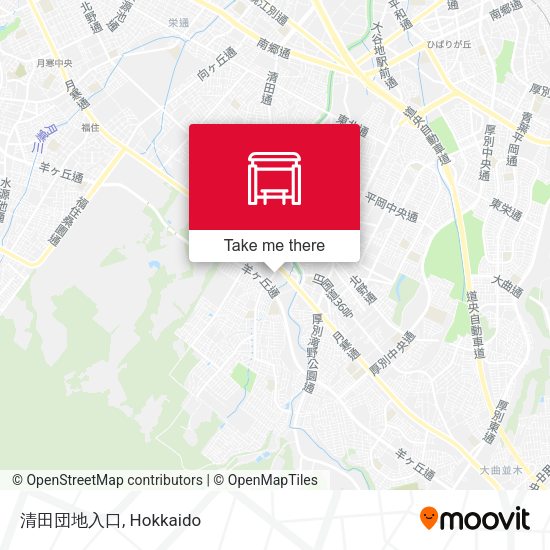 清田団地入口 map