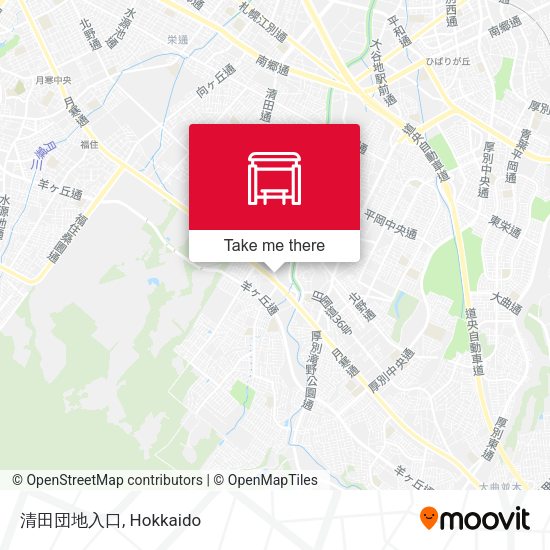 清田団地入口 map