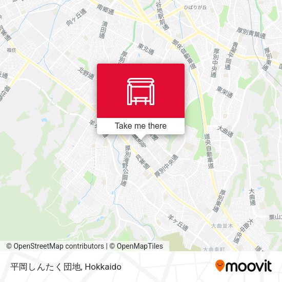 平岡しんたく団地 map