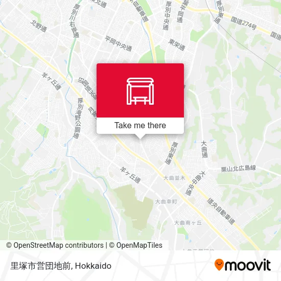 里塚市営団地前 map