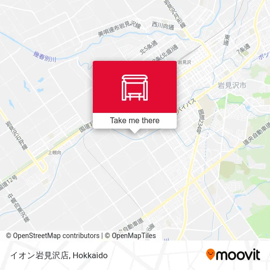 イオン岩見沢店 map