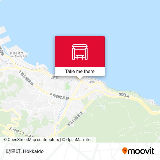 朝里町 map