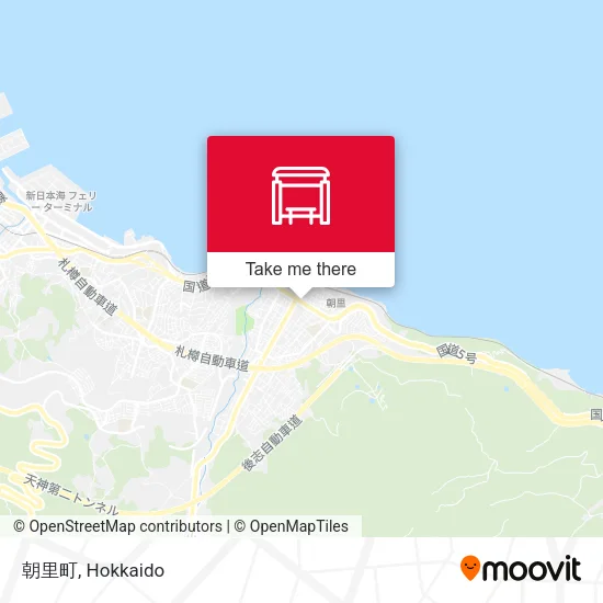 朝里町 map