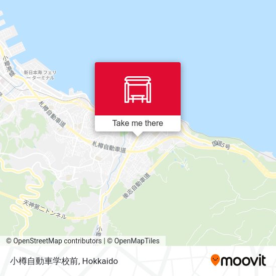 小樽自動車学校前 map