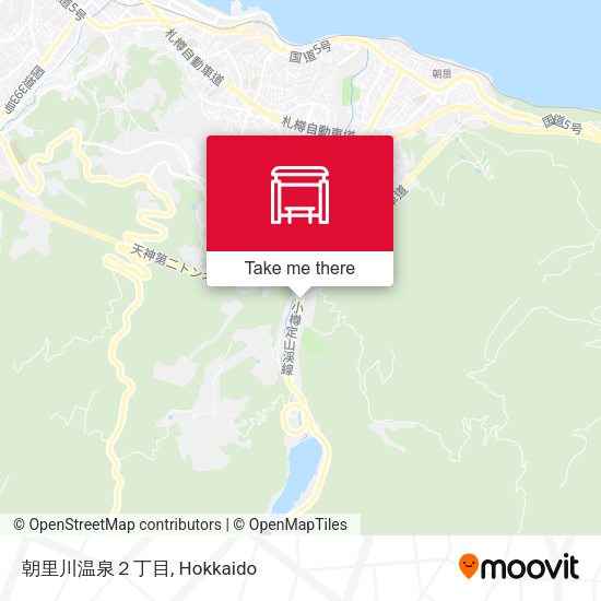 朝里川温泉２丁目 map