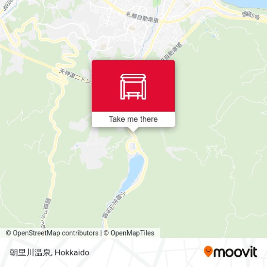 朝里川温泉 map