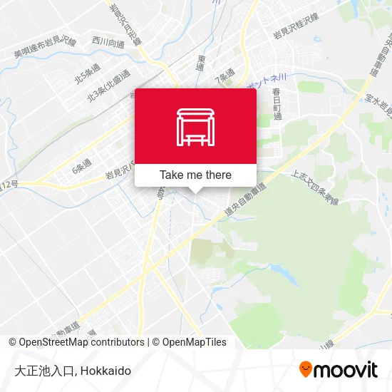 大正池入口 map