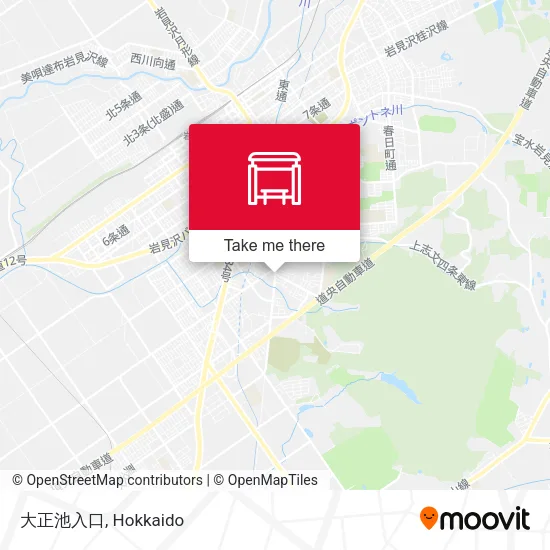大正池入口 map