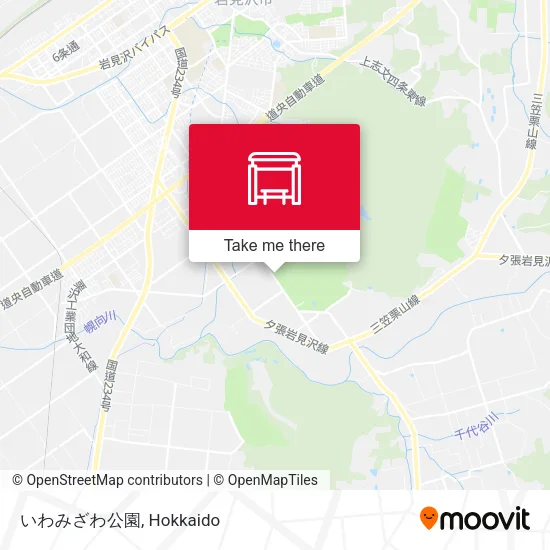 いわみざわ公園 map