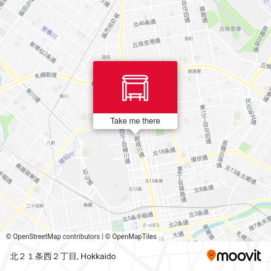 北２１条西２丁目 map