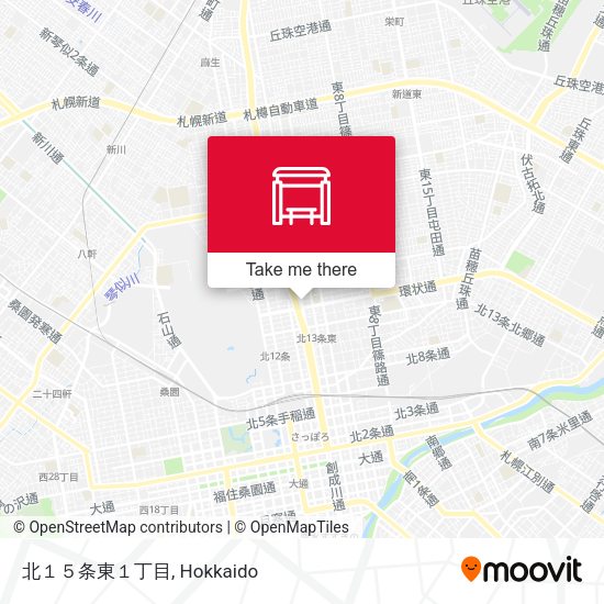 北１５条東１丁目 map