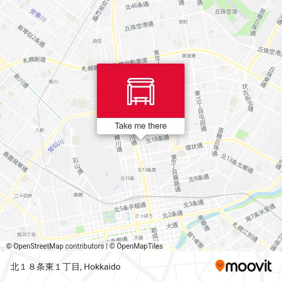 北１８条東１丁目 map