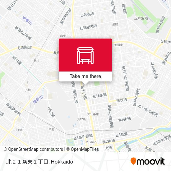 北２１条東１丁目 map