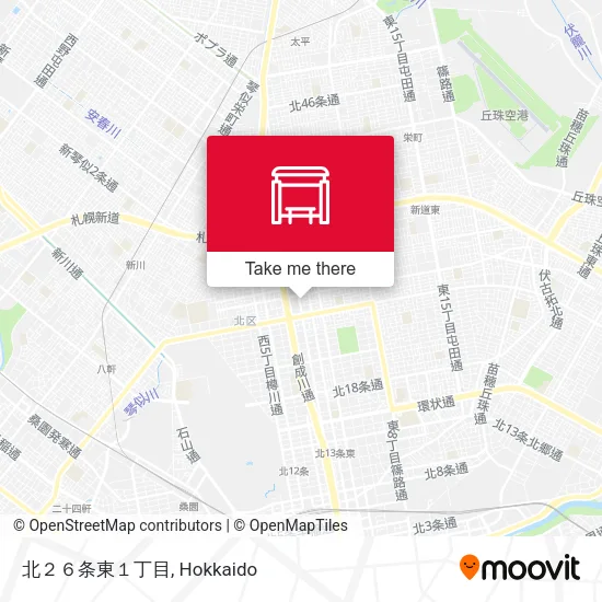 北２６条東１丁目 map