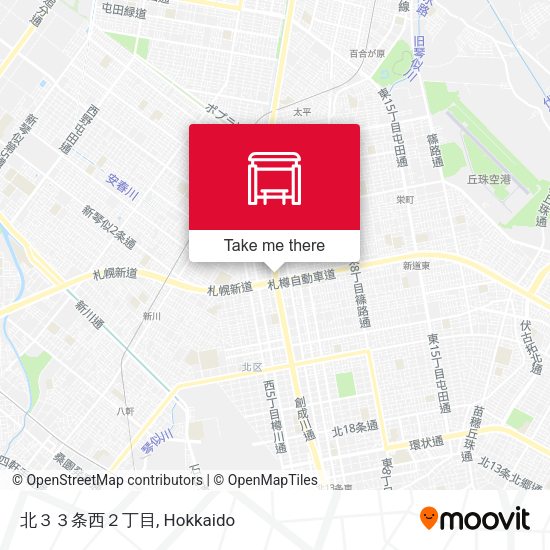 北３３条西２丁目 map
