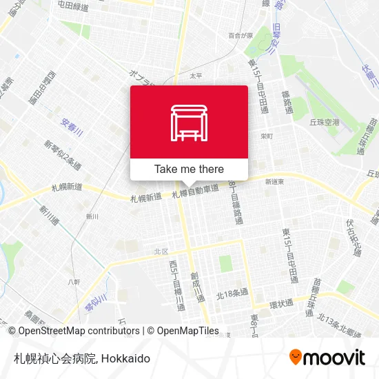 札幌禎心会病院 map
