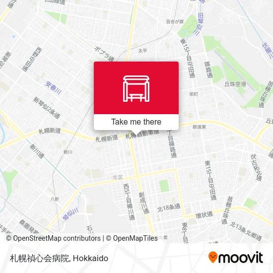 札幌禎心会病院 map