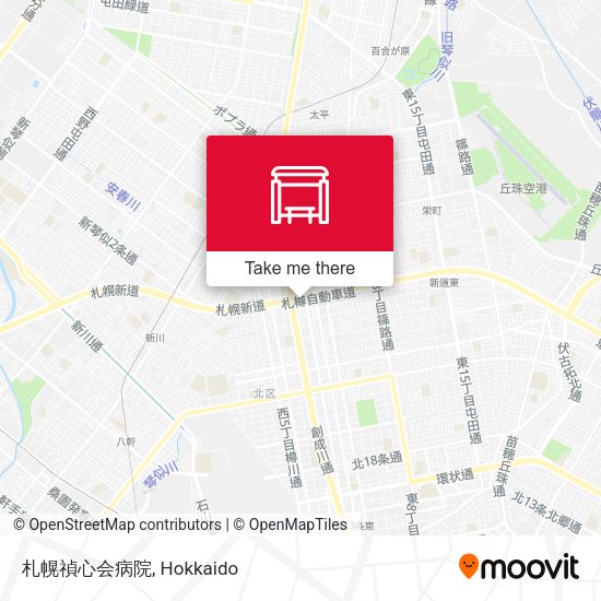 札幌禎心会病院 map