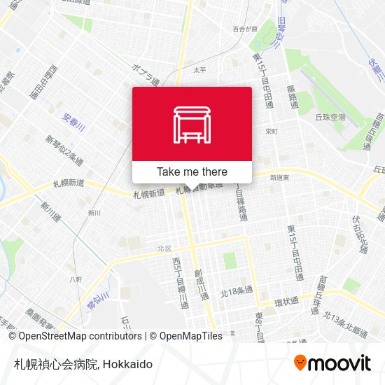 札幌禎心会病院 map