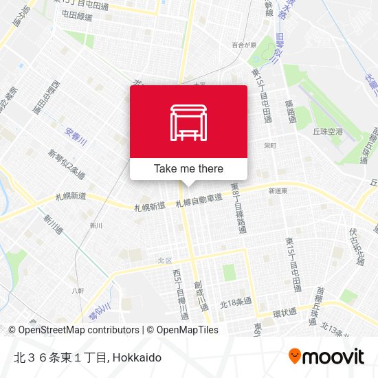 北３６条東１丁目 map