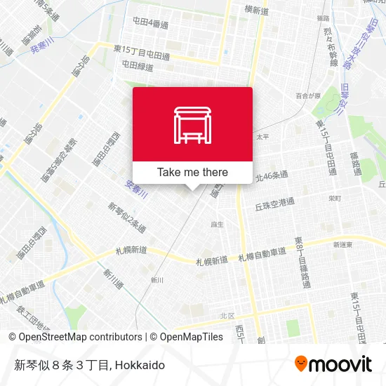 新琴似８条３丁目 map