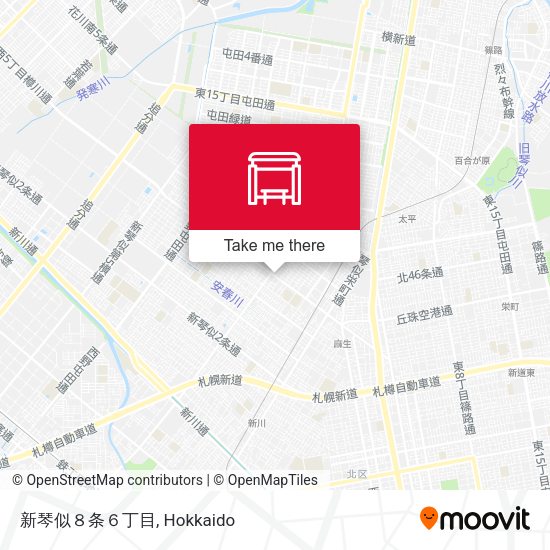 新琴似８条６丁目 map