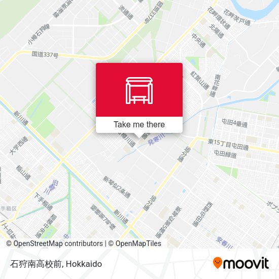 石狩南高校前 map