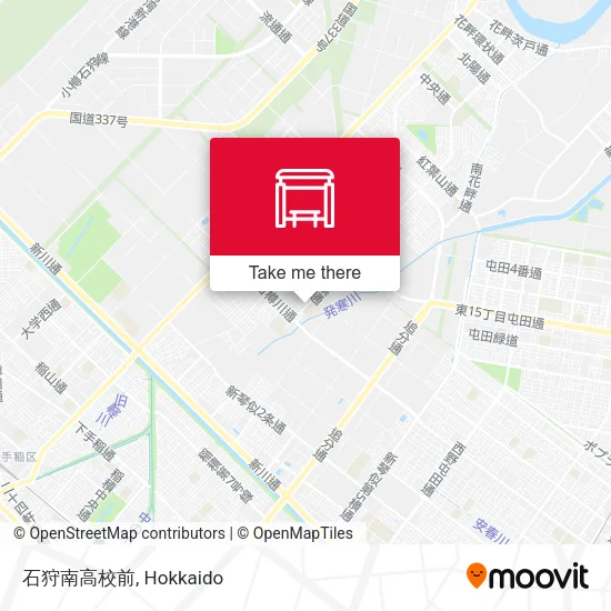 石狩南高校前 map