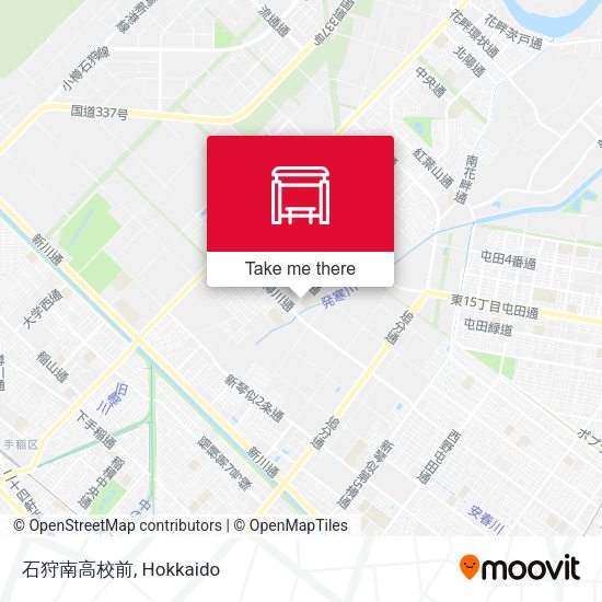 石狩南高校前 map