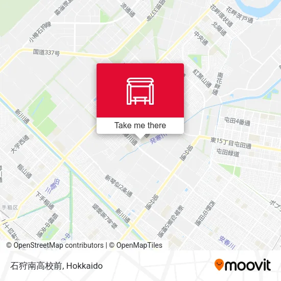 石狩南高校前 map