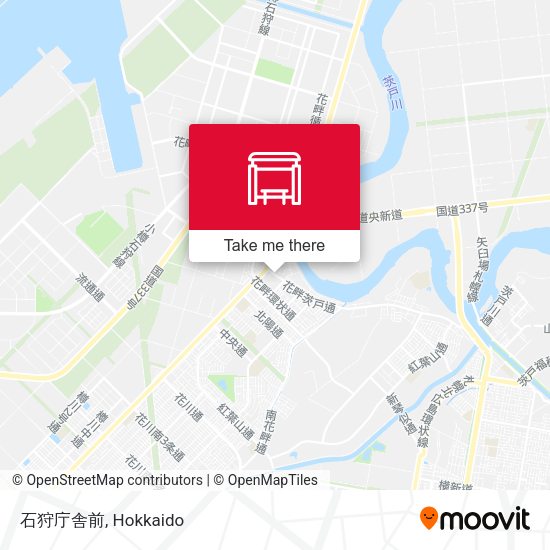 石狩庁舎前 map