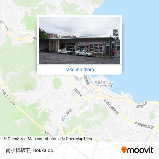 南小樽駅下 map