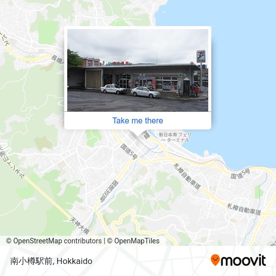 南小樽駅前 map