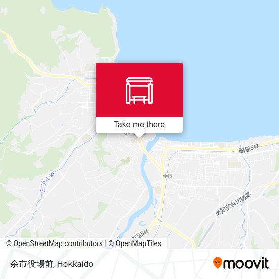 余市役場前 map