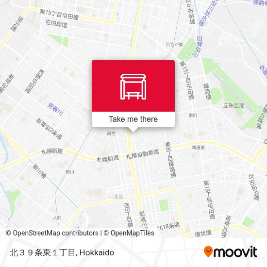 北３９条東１丁目 map