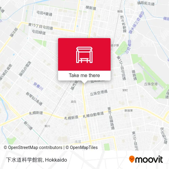 下水道科学館前 map