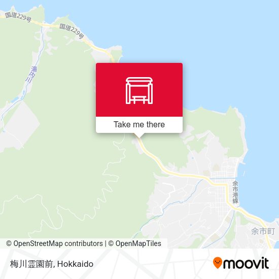 梅川霊園前 map