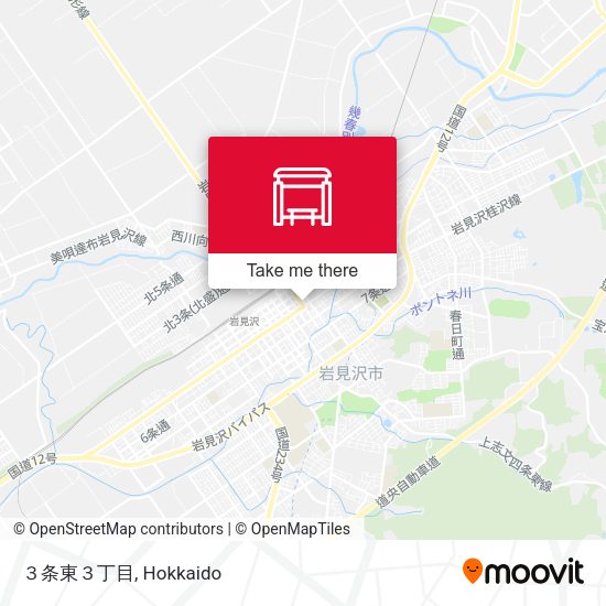 ３条東３丁目 map