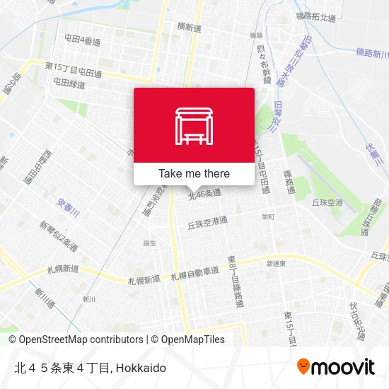 北４５条東４丁目 map