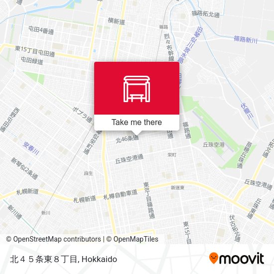 北４５条東８丁目 map